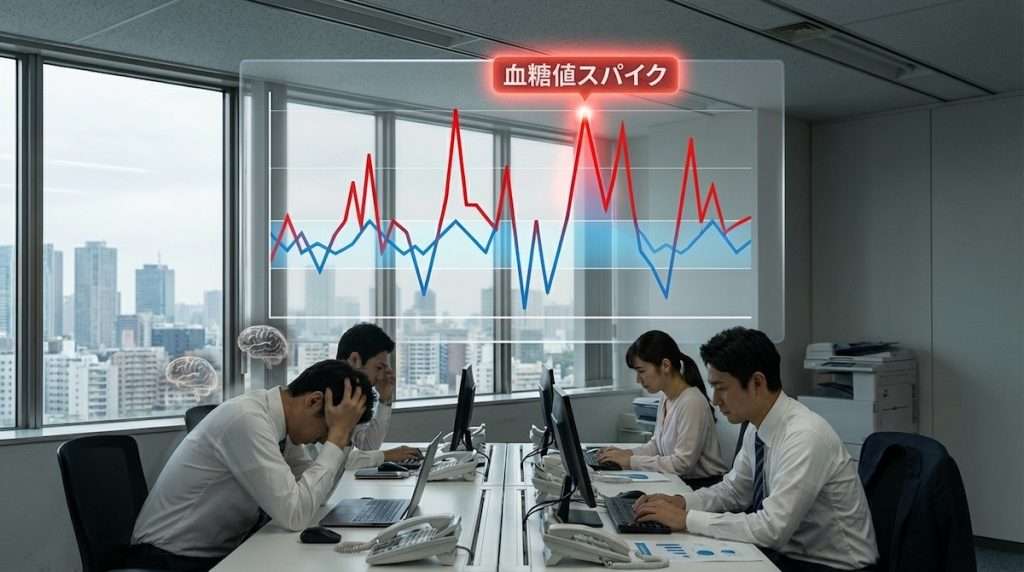 血糖値スパイクが出現